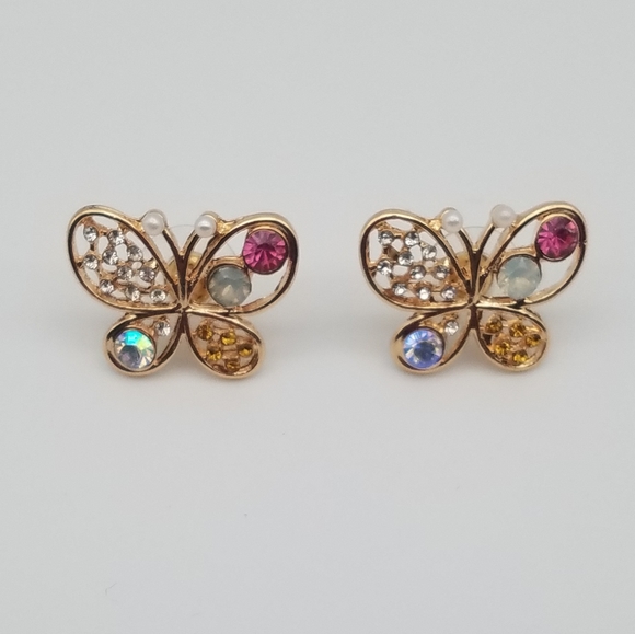 Butterfly Stud Earrings (NWOT) - Picture 4 of 4